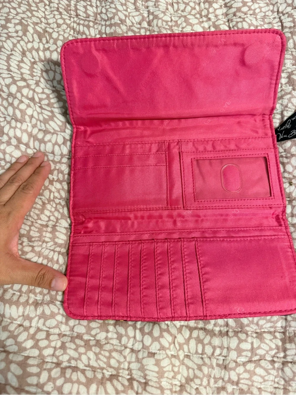Vera Bradley Quilted Trifold Wallet in the retired 